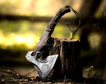 Custom Hand-Forged Axe –  Gift for Men Who Love History & Adventure,Anniversary, Birthday, or Groomsmen Gift, Christmas Gifts
