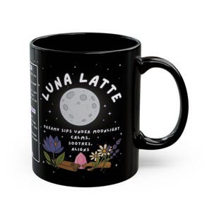Moon Magic Coffee Cup with Ritual Directions | Celestial Moon Gift | Spiritual Self-Care Mug for Intuition & Calm, Aesthetic Coffee Gift