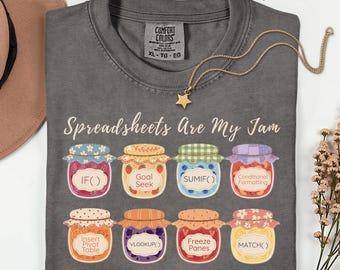 Camiseta o sudadera con colores divertidos y cómodos de hoja de cálculo, cuello redondo con humor de oficina, regalo para contable, analista de datos, actuario o contador público certificado.