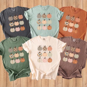 Retro Pumpkins Comfort Colors T-Shirt, Pumpkin Patch Tee, Vintage Fall Graphic, Autumn Harvest Top, Rustic Pumpkin Outfit, Farm Fresh Style