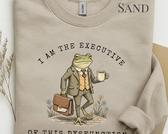 Ich bin die Exekutive dieses Dysfunktionskomfort-Farben-T-Shirts und Sweatshirts, ADHD-Unhinged-T-Stück, sarkastischem, frechem, neurologischem Rundhalsausschnitt