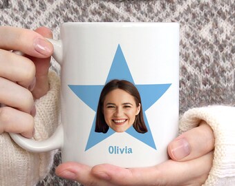 Office Mug, Your Face Office Mug, Your Face Star Funny Coffee Mug, Gift For Him, Show Mug, Birthday Gift