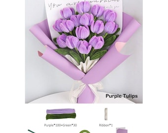 DIY Pipe Cleaner Flower Kit – Handmade Tulip/Rose Bouquet