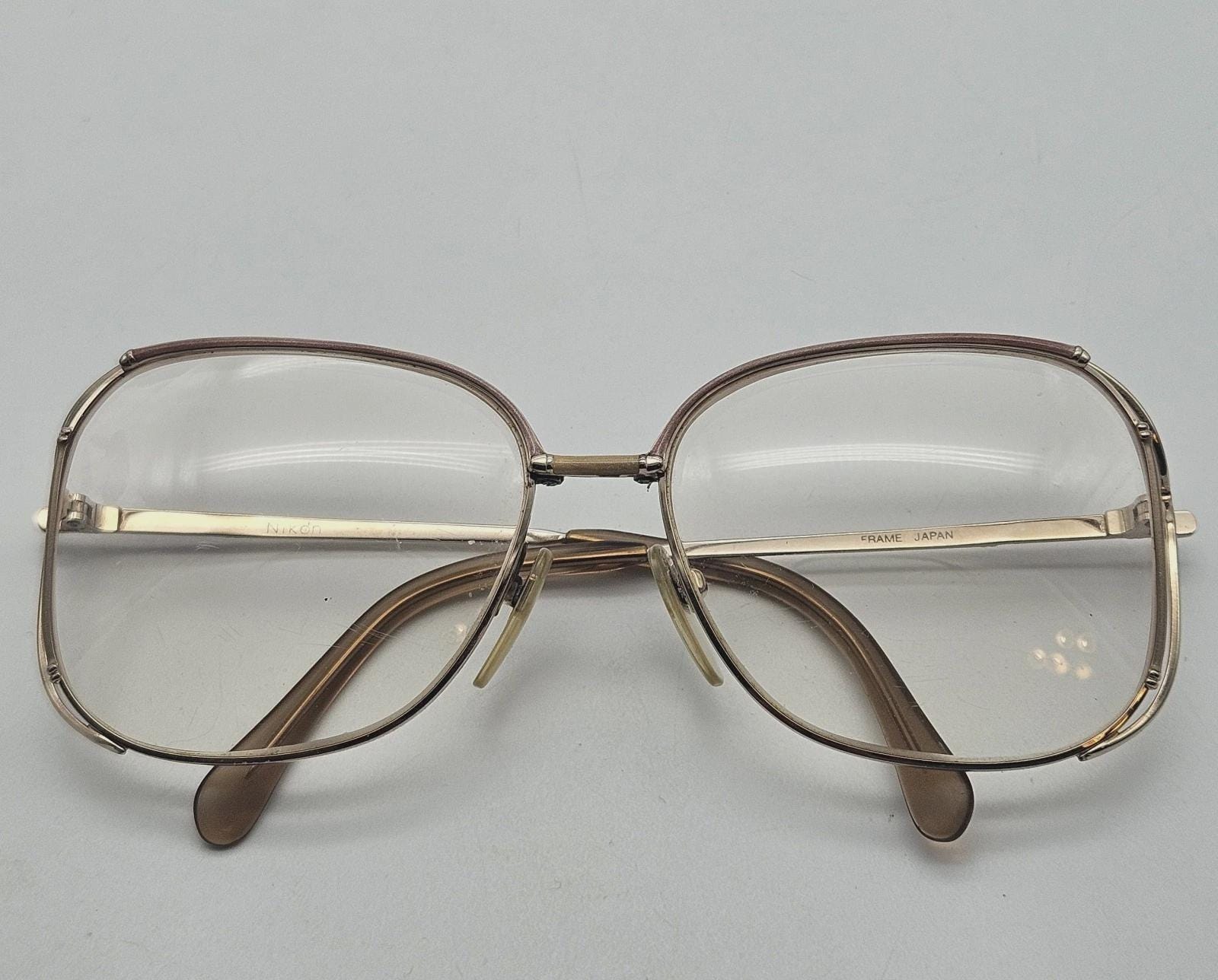 ヴィンテージ Nikon 眼鏡フレーム SPORTS FRAME 金色 日本製 Nikon NK 4404 0001 Vintage 80s Glasses Frames – Ed & Sarna