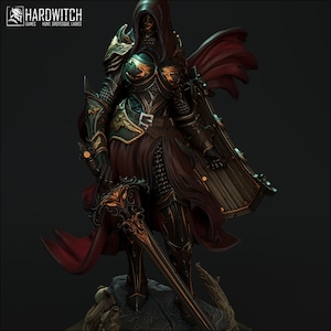 Female Human Rogue Assassin Miniature | 32mm-75mm | by Hardwitch Games
