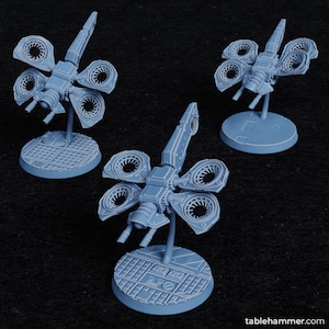 Accell Unions Elite Dragons Heavy Combat Drones (3u) – Grimdark Vehicles | Tablehammer