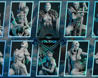 Ladies of the North (Vikings) | 32mm-75mm | by Black Bird Miniatures