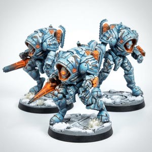 Trajes de camuflaje (3 unidades) (Trajes de sigilo comunistas espaciales) / Miniaturas Xaiax / Tablehammer