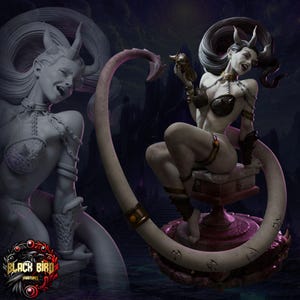 Aelissa - Kaosdrottningens miniatyr | 32 mm-75 mm | av Black Bird Miniatures