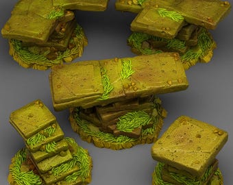 Aztec Modular Bridges – 28mm Scale Miniature Terrain