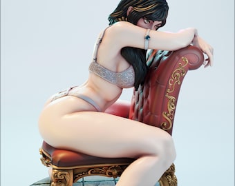 Chair Poses Women - Resin Miniature
