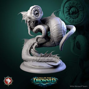 Miniatura in resina del verme marino / Call of the Drowned / di White Werewolf Tavern