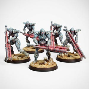 Undying Elite with Blast Staffs | Necroyd Tomb Lords Miniatures | Tablehammer