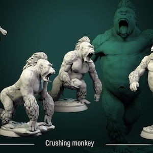Crushing Gorillas - Resin Miniatures