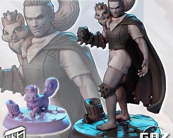 Carl & Donut | Unpainted Miniature