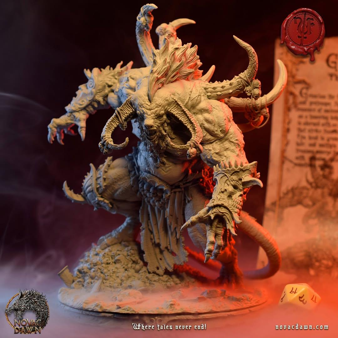 POTER×MINOTAUR DayPac Demonic Minotaur | Dungeons & Dragons Miniature | Novac Dawn - Etsy
