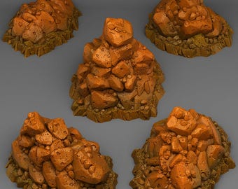 Natural Pile Of Rocks – 28mm Miniature Terrain