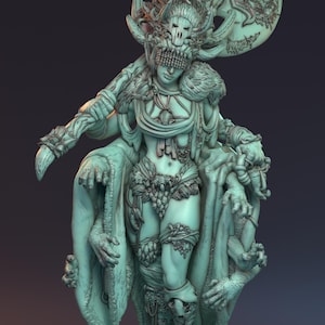 Dread Spirit Shaman Miniature | 32 mm-75 mm | Dungeons and Dragons, TTRPG, Pathfinder | av Hardwitch Games