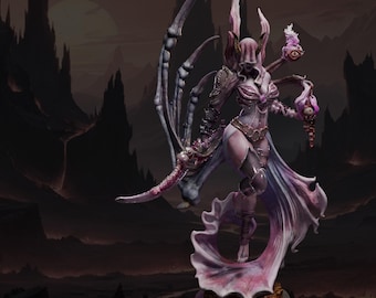 Miniatura de la Princesa Demonio Velthara / Heraldos Corruptos / por Black Bird Miniatures
