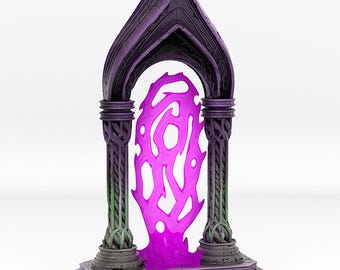 Dark Elf Portal With Its Obscure Effect – 28mm Miniature Diorama
