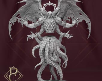 La Gran Invocación - Señor Demonio / El Culto del Cambio / Miniatura de resina impresa en 3D / Por Parasite Collectables