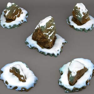 Keltiska snöstenar – 28 mm miniatyrterräng