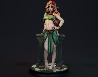 Fokada Irael Elf Pin Up Miniature | by Hardwitch Games