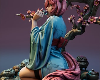 Ashirine Moore Resin Miniature | 32mm-75mm | Dungeons and Dragons | by Hardwitch Games