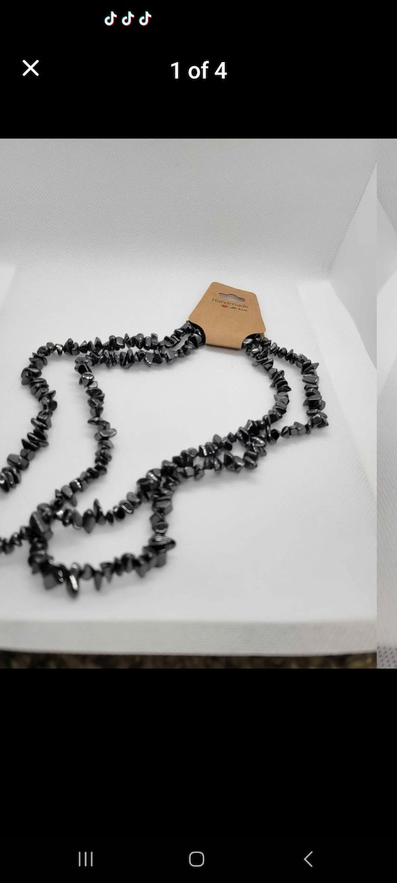 Hematite Crystal Necklace - image 1