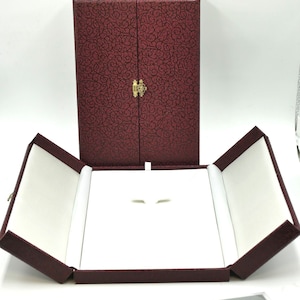 Geschenkschachtel, Schmuckbox, Schmuckdisplay, XlL für Collier, Ketten mit extra Einlage für Ohrschmuck Ring, Kette, Display, Bild 1