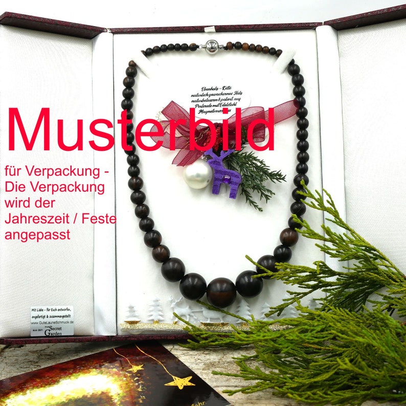 Geschenkschachtel, Schmuckbox, Schmuckdisplay, XlL für Collier, Ketten mit extra Einlage für Ohrschmuck Ring, Kette, Display, Bild 5