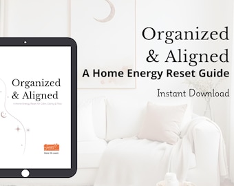 Home Energy Reset Guide | Decluttering, Mindful Living Workbook (Digital PDF)