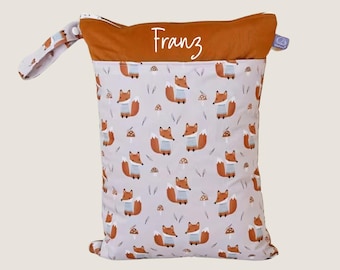 Personalized wet bag Wetbag Kita waterproof for changing clothes ideal as a gift for birth Birthday Water-repellent with name