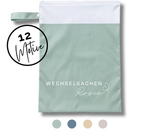 Personalized wet bag for daycare, waterproof for spare clothes / wet bag / dirty items / must-have for starting daycare / water-repellent