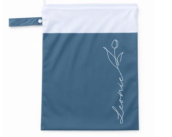 Personalized wet bag | Wet bag for daycare & nursery | Waterproof | 12 designs | Personalized name | Daycare bag for spare clothes