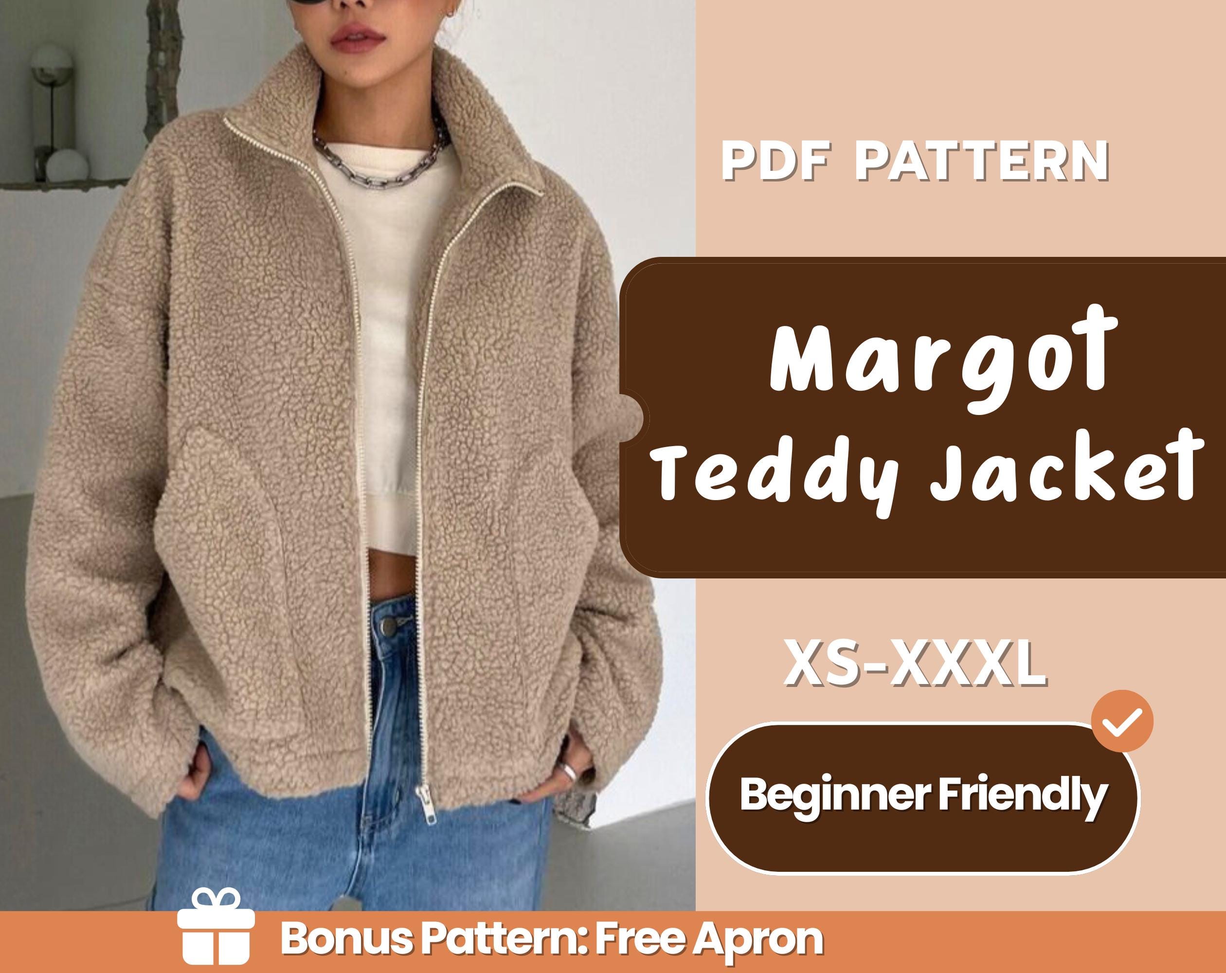 Teddy fleece jacket sewing pattern Schweiz