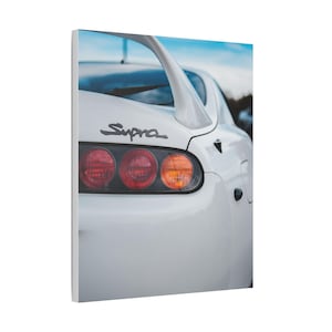 Toyota Supra Wall Art Print JDM Car Photography, MK4 Supra Rear View, Sports Car Poster for Garage or Office