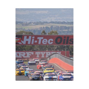 Touring Car Racing Wall Art Print Motorsport Photography, Race Start Poster, V8 Supercars Track Decor