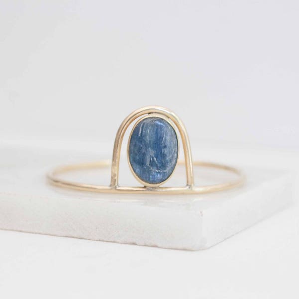 Kyaniet boog Bangle | Messing