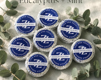 Eucalyptus Mint Shower Steamers, Aromatherapy Shower Tablets for Sinus and Post Workout, Loose Steamers Made in Canada