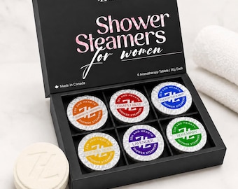 Set de regalo de bombas de ducha aromáticas para mujer, 6 unidades, ideales para rellenar calcetines navideños, regalos de Navidad para mujer, regalo de spa para el cuidado personal.