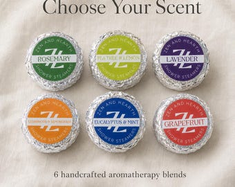 Shower Steamers Choose Your Scent, Loose Aromatherapy Tablets Build Your Own Variety Pack, Handmade in Canada