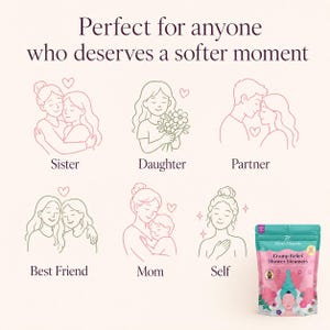Cycle comfort gift recipients sister daughter partner friend mom self care infographic