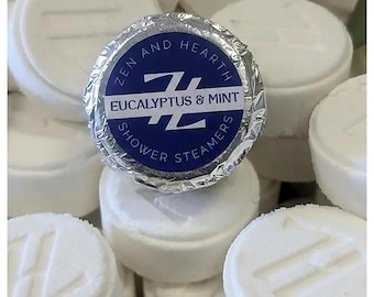 Shower Steamers Eucalyptus Mint , Easter Basket Stuffers, Aromatherapy Shower Bombs, Spa Gift, Handmade