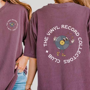 Comfort Colors® Music Lover Retro Graphic Tee, Gift for Vinyl Record Collector