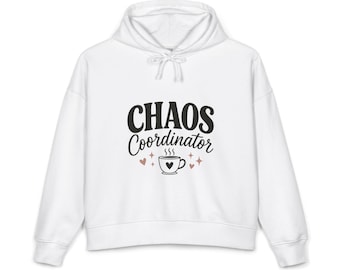 Chaos Coordinator hoodie | Coffee cup graphic, casual women's pullover