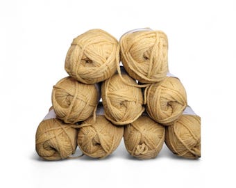 Rowan Cork Yarn Merino & Nylon Gold Yellow 039 9 Skein 4C2 Dye Lot