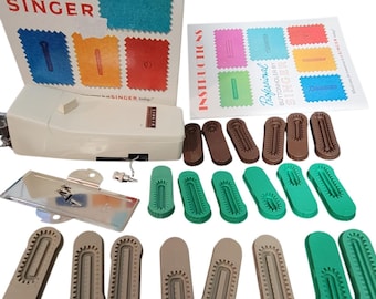 Vintage Singer Professional Buttonhole Slant Needle Zig Zag Sewing #381116 Set