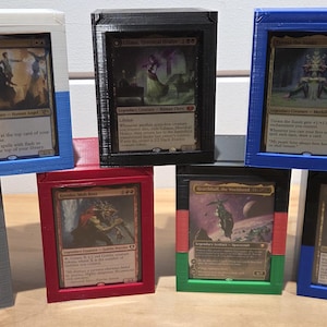 MTG Commander Deck Box – Magnetic Closure, Display Slot, Stackable Design