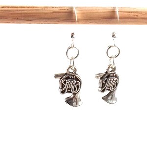 French Horn Earrings - Musician Jewelry for Band Mom, Horn Player